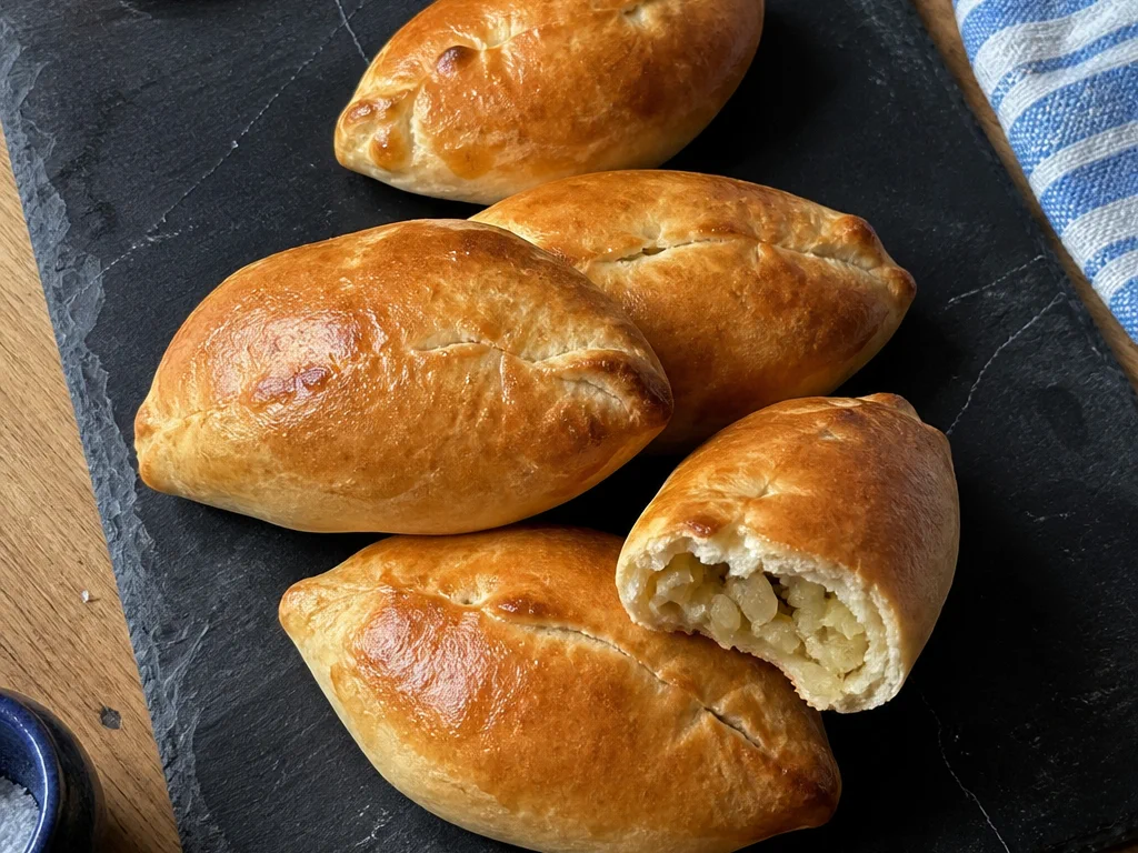 Дрожжевые пирожки с картофелем и луком — готовое блюдо
