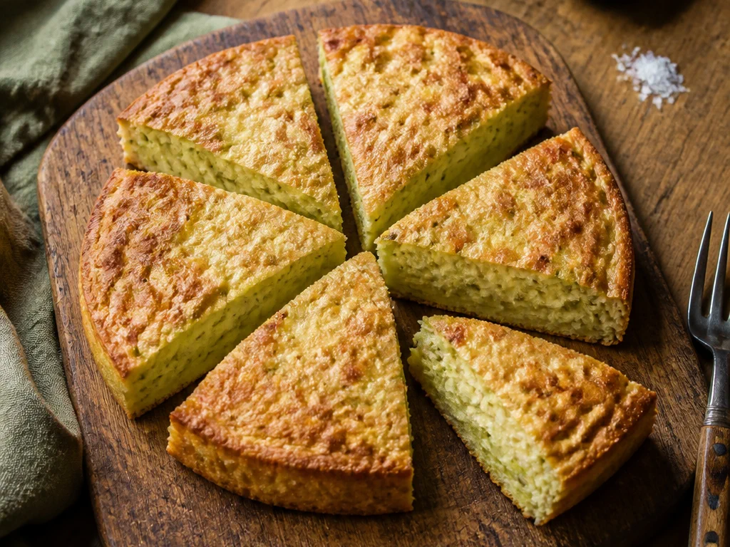 Заливной пирог с кабачком и сыром — готовое блюдо