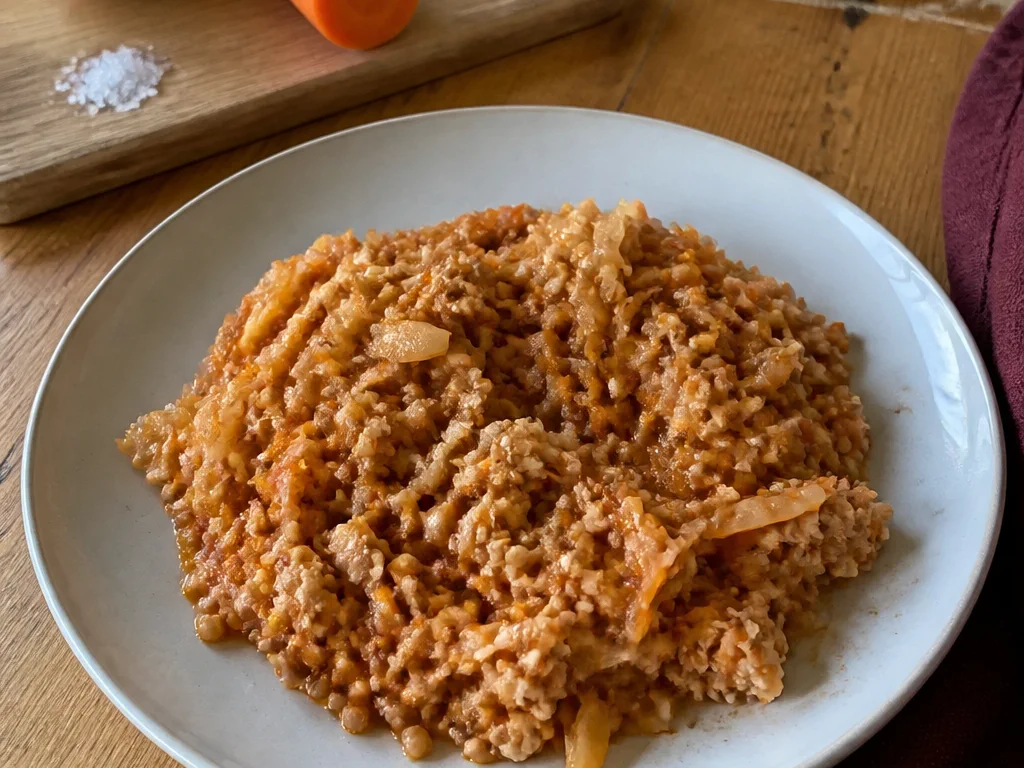 Ленивые голубцы с курицей и гречкой — готовое блюдо
