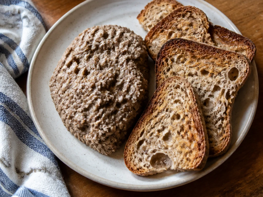 Паштет из куриной печени с луком — готовое блюдо