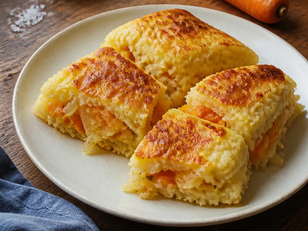 Картофельная запеканка с тушёной капустой — готовое блюдо