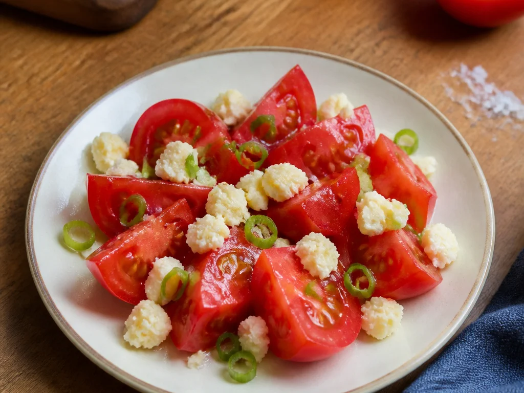 Томатная закуска с сырной крошкой — готовое блюдо