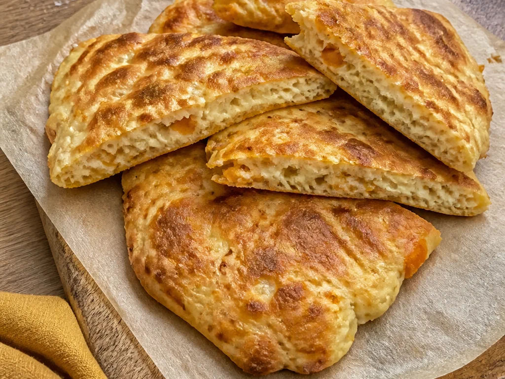 Кефирные лепёшки с тыквой и сыром — готовое блюдо