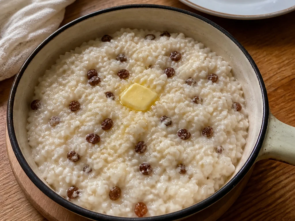 Рисовая каша с изюмом — готовое блюдо
