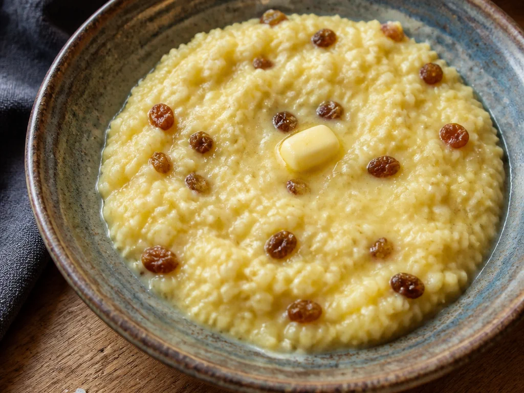 Пшённая каша с изюмом — готовое блюдо