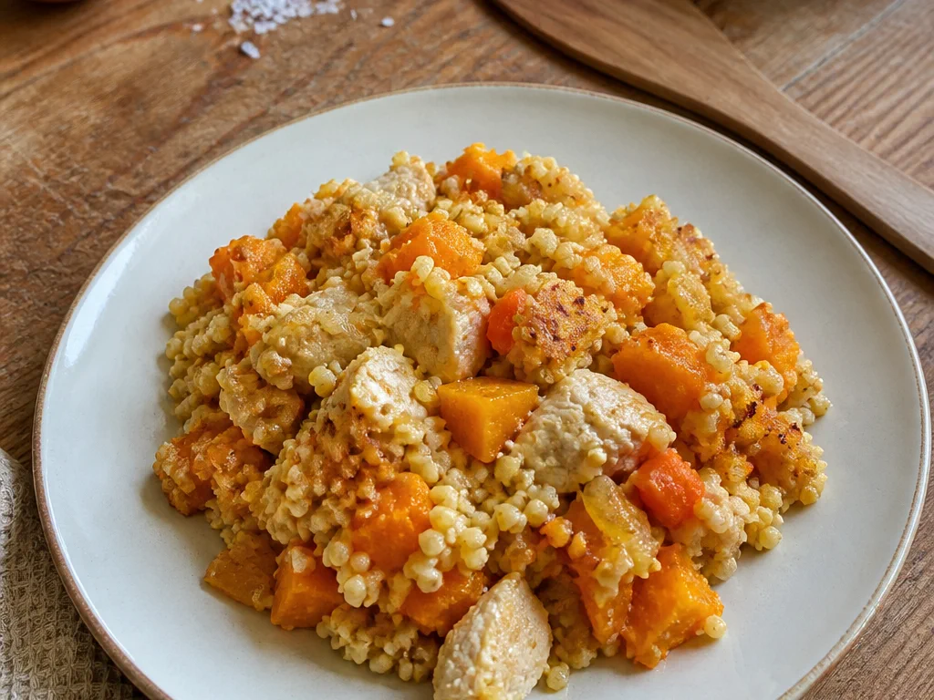 Крупа по-домашнему из пшена с тыквой и курицей — готовое блюдо