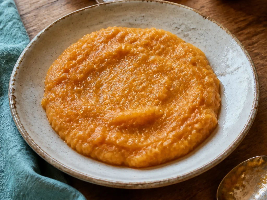 Морковно-яблочный соус — готовое блюдо