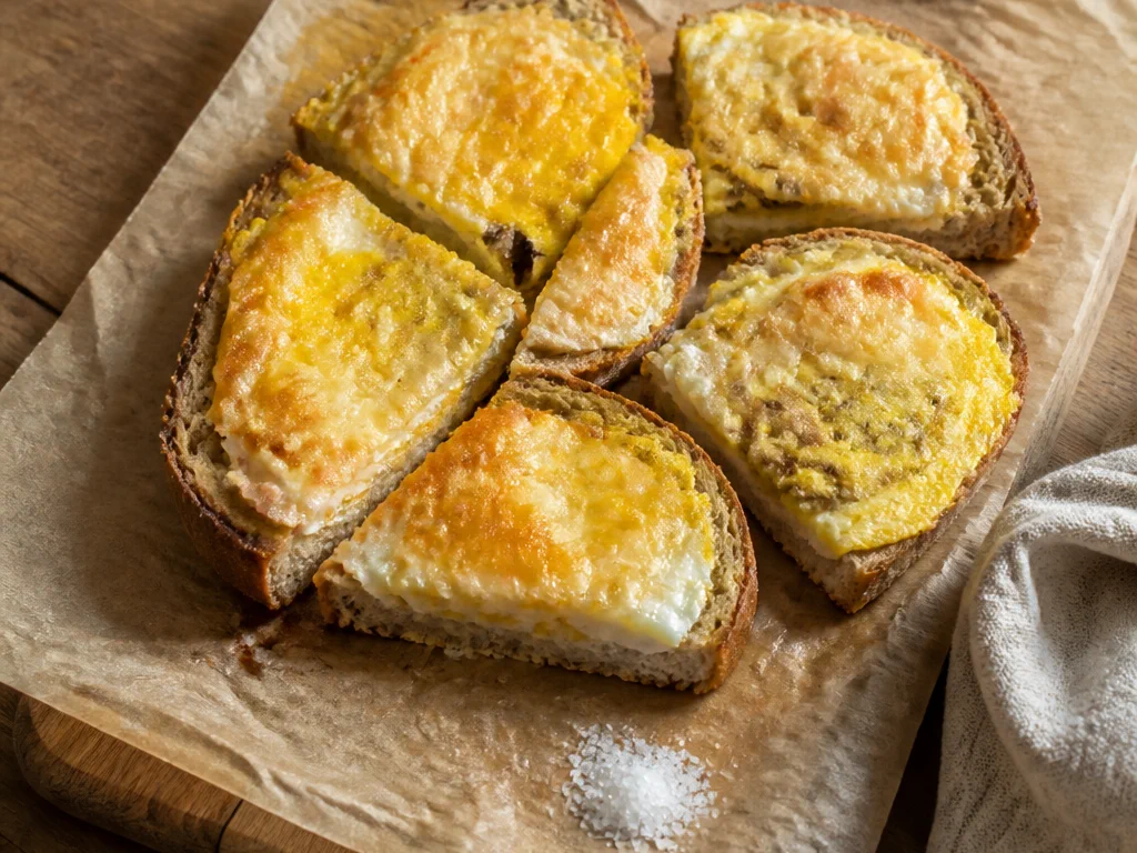Горячие бутерброды с яйцом и сыром — готовое блюдо