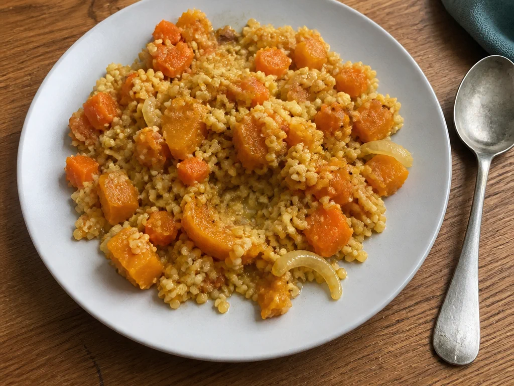 Овощное рагу с пшеном и тыквой — готовое блюдо