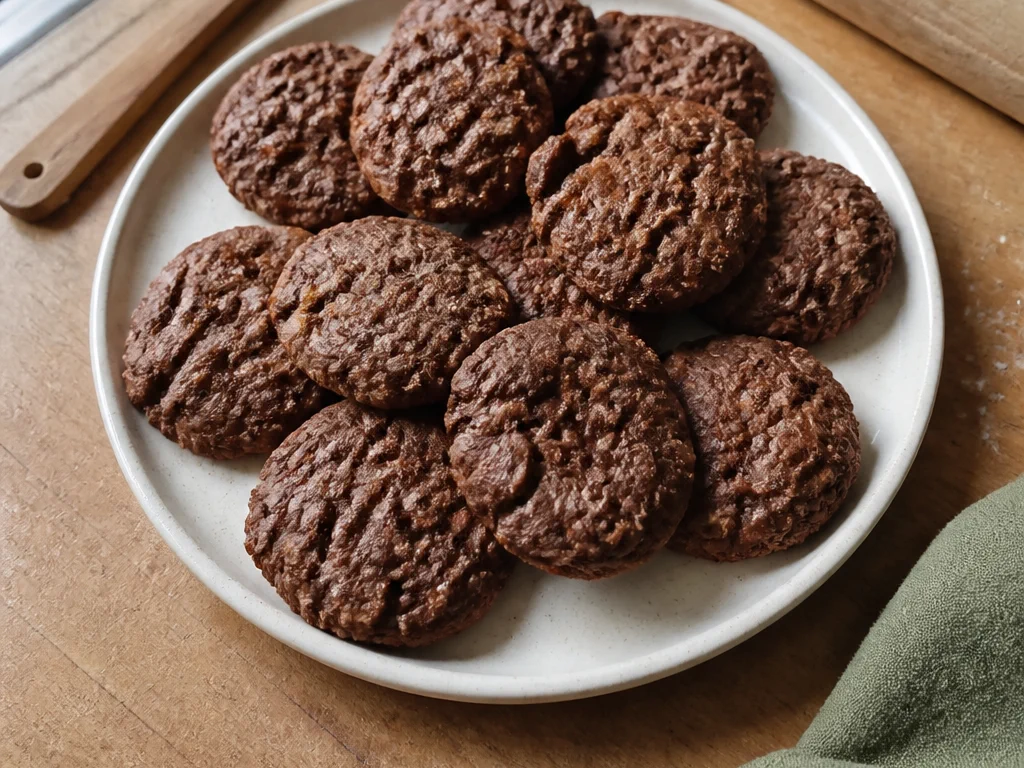 Овсяное печенье с какао — готовое блюдо