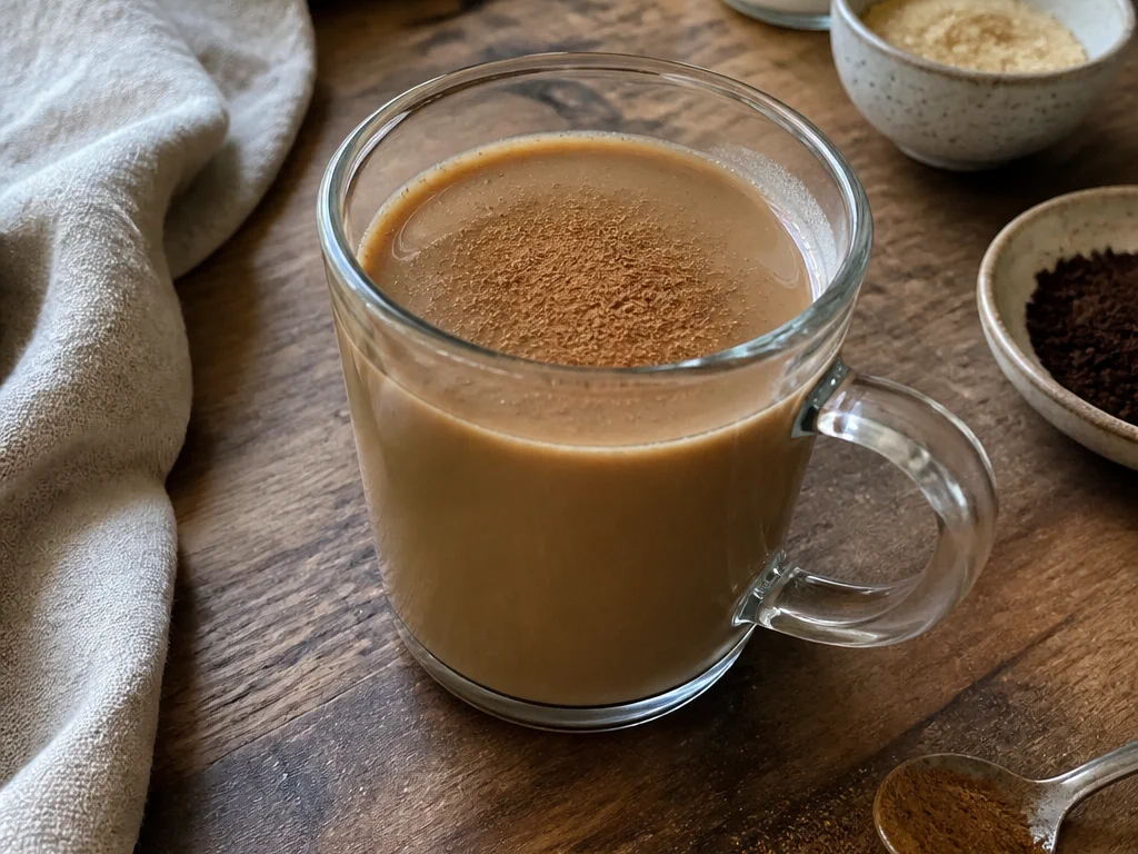 Кофе с корицей и молоком — готовое блюдо