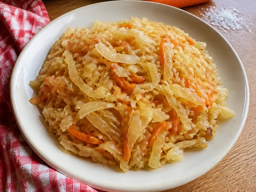Тушёная капуста с морковью — готовое блюдо